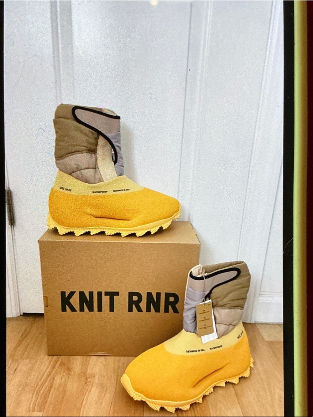 adidas Yellow Knit YZY RNR BT Trainer